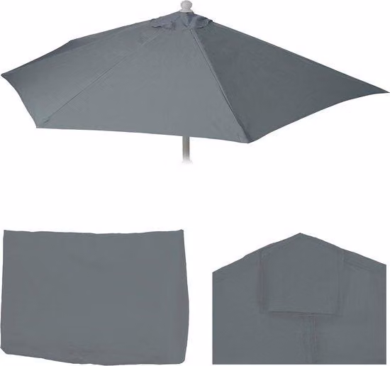 Supporto di ricambio per ombrellone semicircolare da 270 cm - Protezione UV 50+ - Antracite