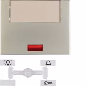 Bilanciere in acciaio inox con 5 lenti incluse - Piastra di copertura per interruttore/pulsante 14967004