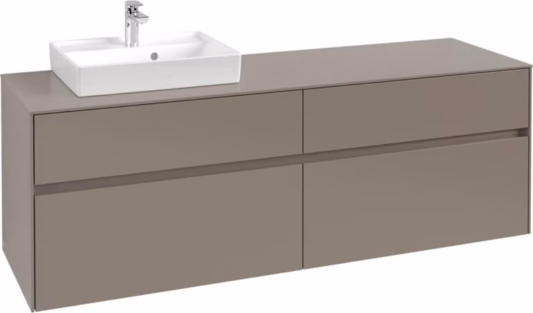 V&B Collaro mobile da toilette 160x54,8x50cm, WT l, LED 12W, blu Oa