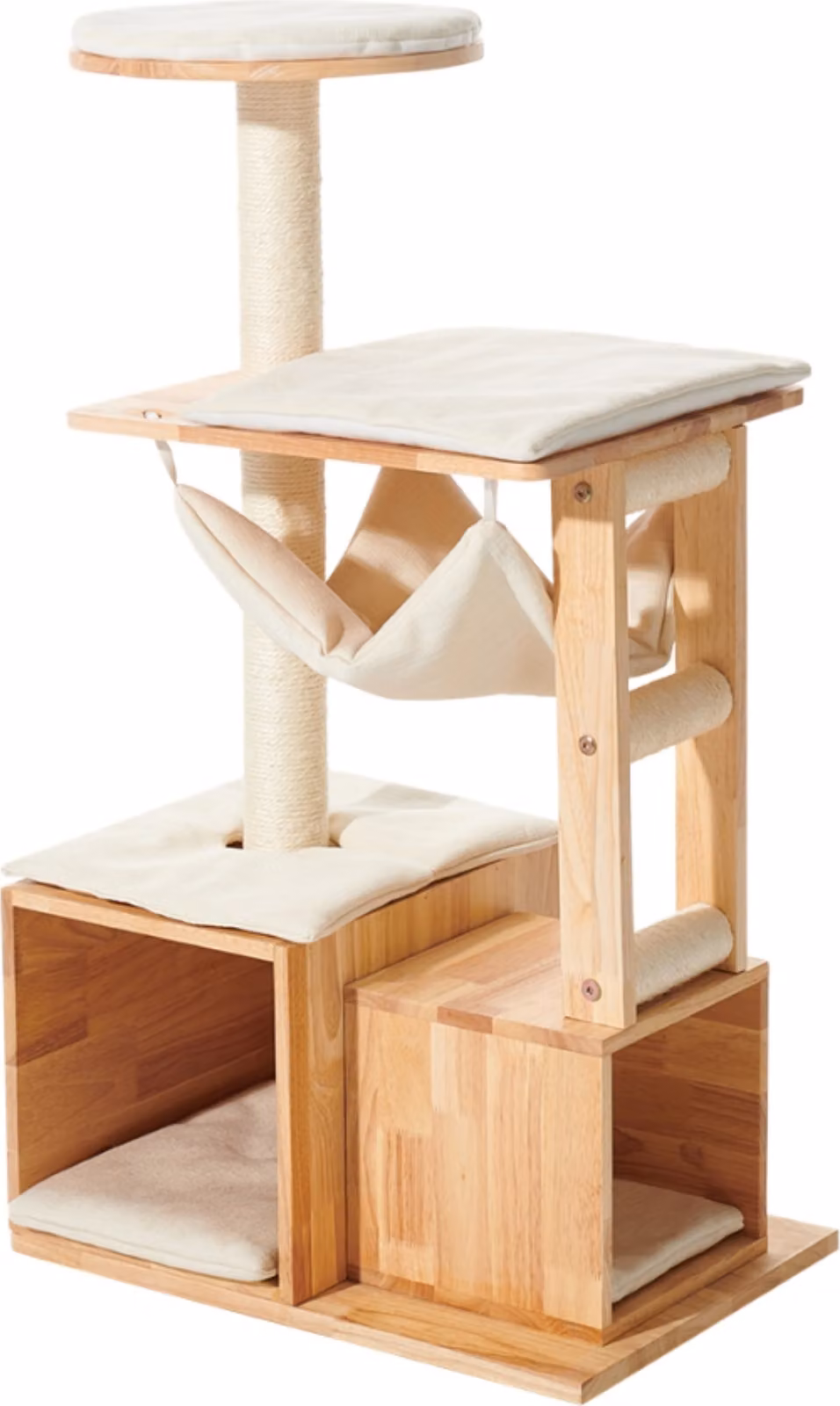 Albero per gatti Nobby "LIGNO" crema; 60 x 40 x 108 cm