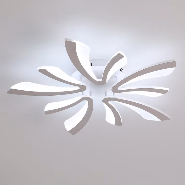 Lampada a soffitto LED elegante, 50W, 5625LM. Lampada a soffitto LED moderna per soggiorno e camera da letto, diametro 72cm, luce bianca fredda (6500K)