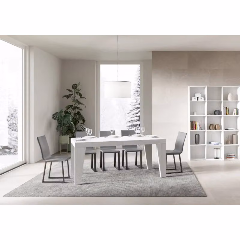 Tavolo allungabile moderno Itamoby Bianco Frassino L/P/H: 184 x 90 x 77 cm – 2