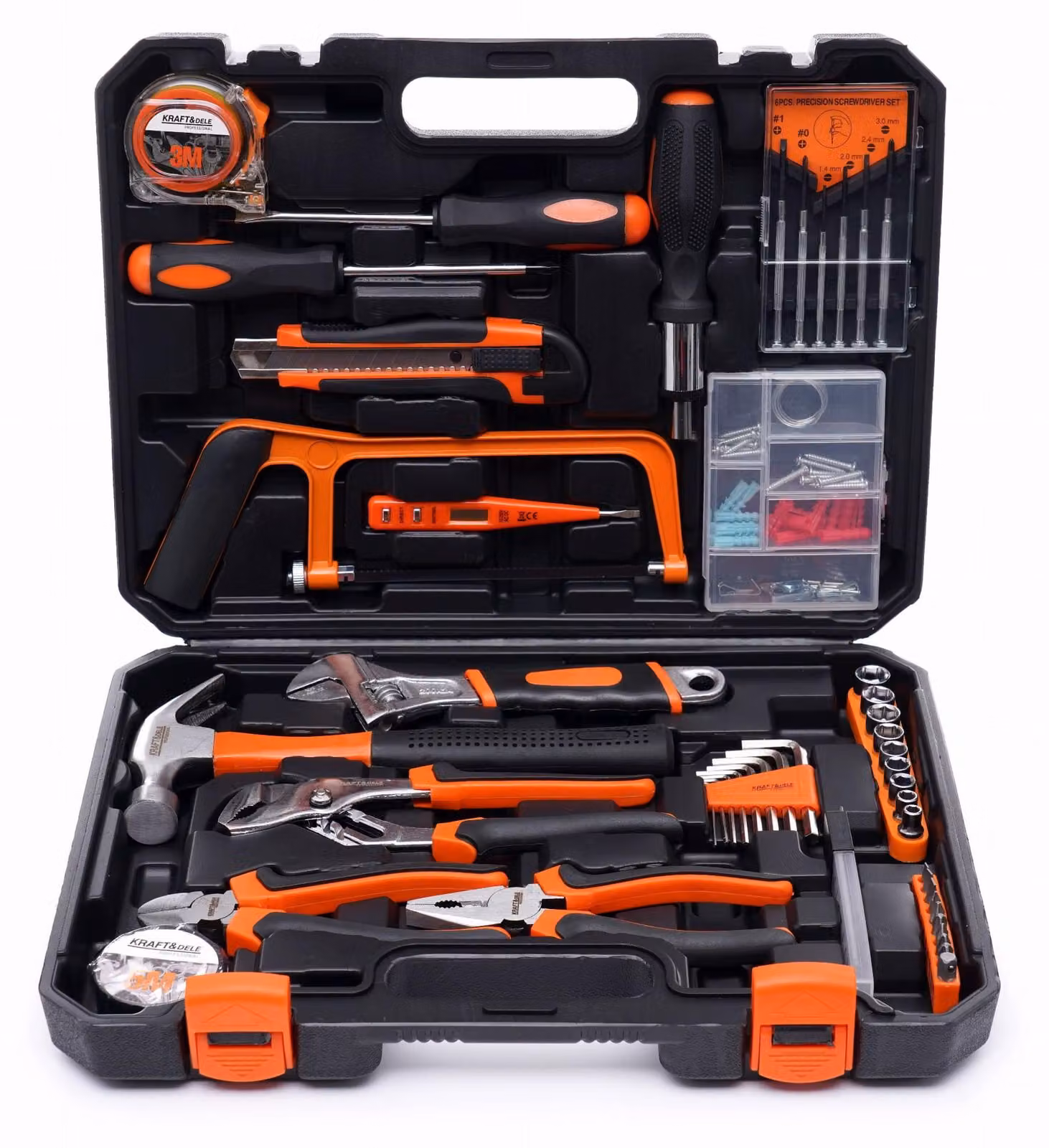 Kraft&Dele KD10839 set di utensili in valigetta 100 pezzi