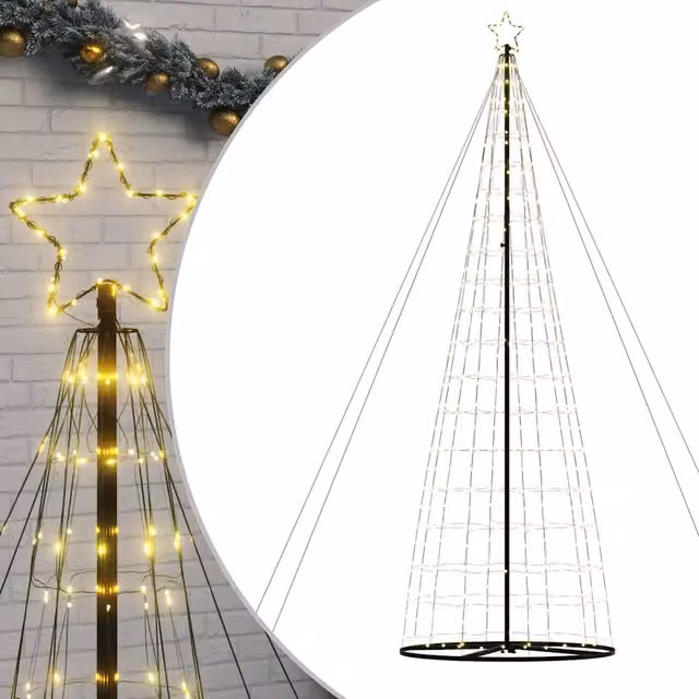 Albero di Natale a LED-Luci decorative natalizie 1534 LED Bianco Caldo 503 cm