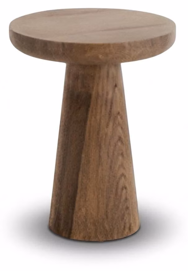 Tavolino ausiliario in stile giapponese, legno marrone, design moderno.
