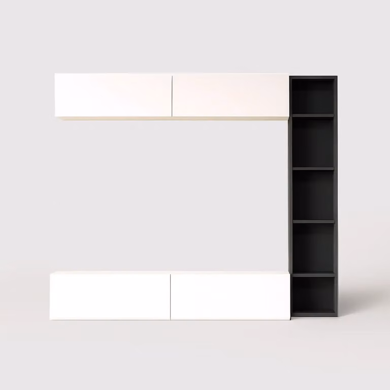 Tamael - Set 3 mobili pensili da salotto moderno
