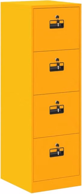 Armadio per File 2 pz Giallo senape 44 x 50 x 139 cm CFW4813744