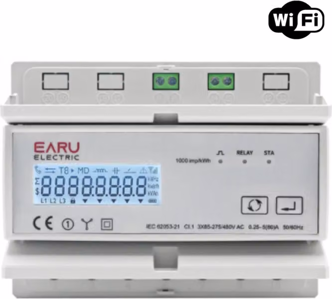 Misuratore di energia bidirezionale trifase WiFi