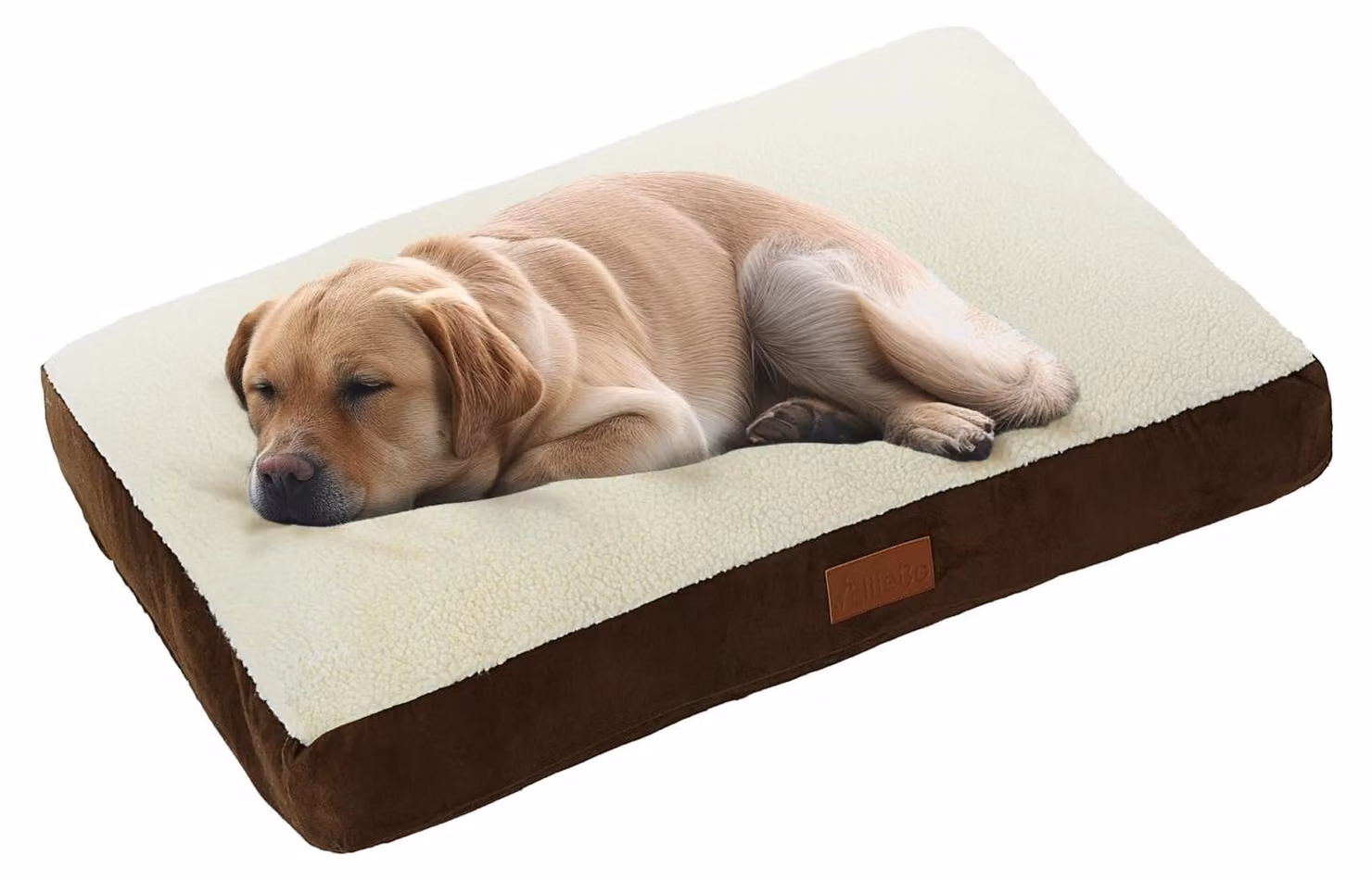 Cuccia grande per cani, adatta a gabbie per cani da 42 pollici, in ecopelle marrone