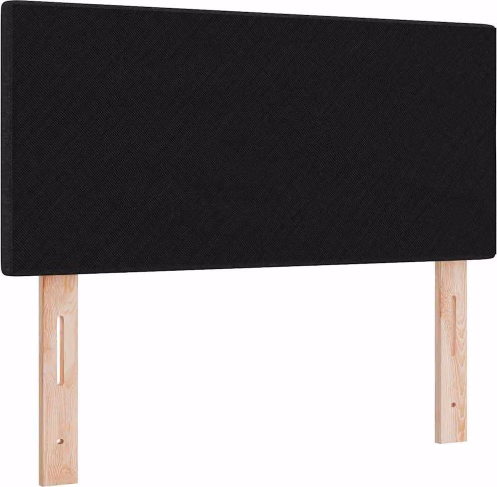 Testiera regolabile in altezza con testiera Nero 80 cm Tessuto