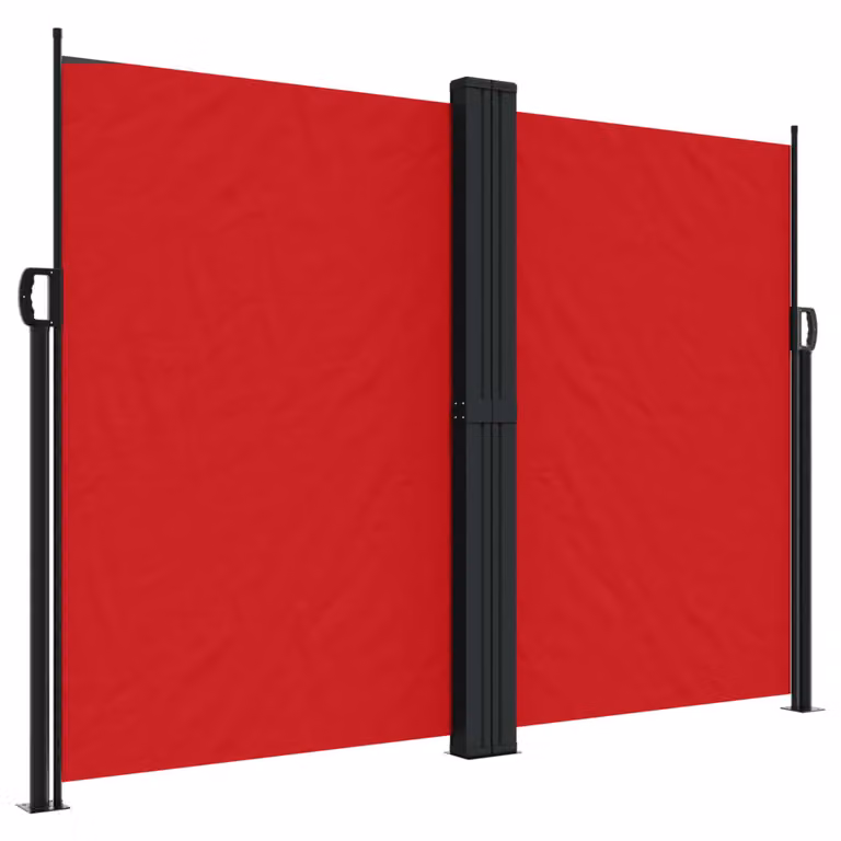 Tenda da Sole Laterale Retrattile Rossa 180x1000 cm