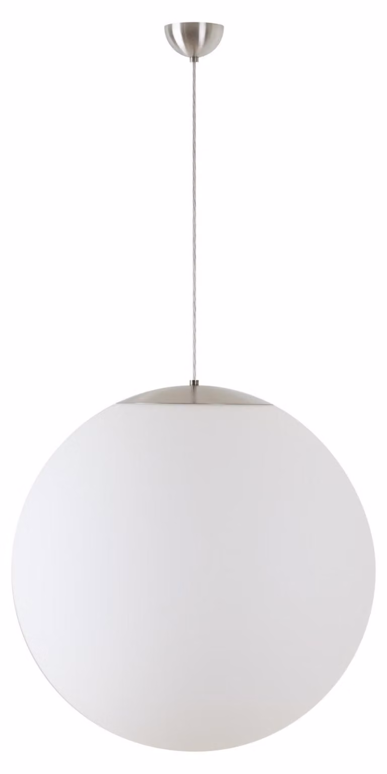 OSMONT ISI60268 ISIS S5 PM-M Lampada a sospensione in plastica, acciaio inossidabile spazzolato / bianco, grado di protezione IP40, 3000 K, LED da 48 W