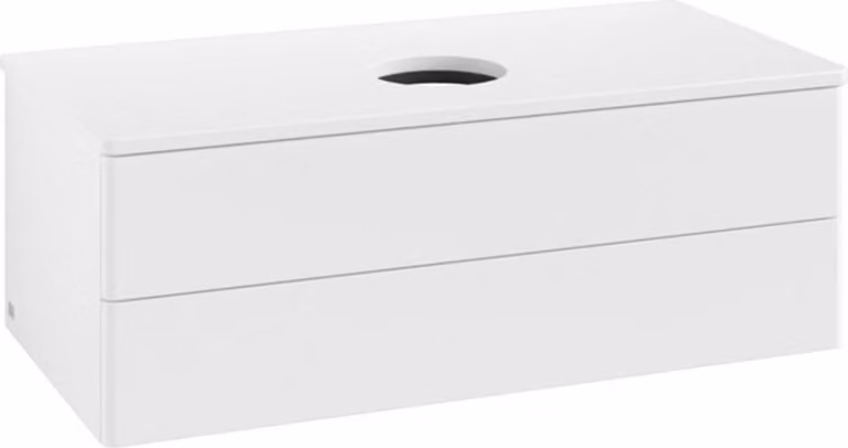 V&B Mobiletto senza struttura frontale - illuminazione Antao 100x36x50cm, WBP-colore Lac, wh. m Lac