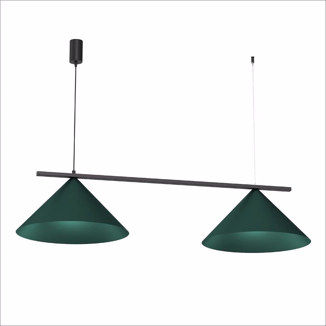 Lampada a sospensione CAPITAL verde 2xGX53 di Milagro