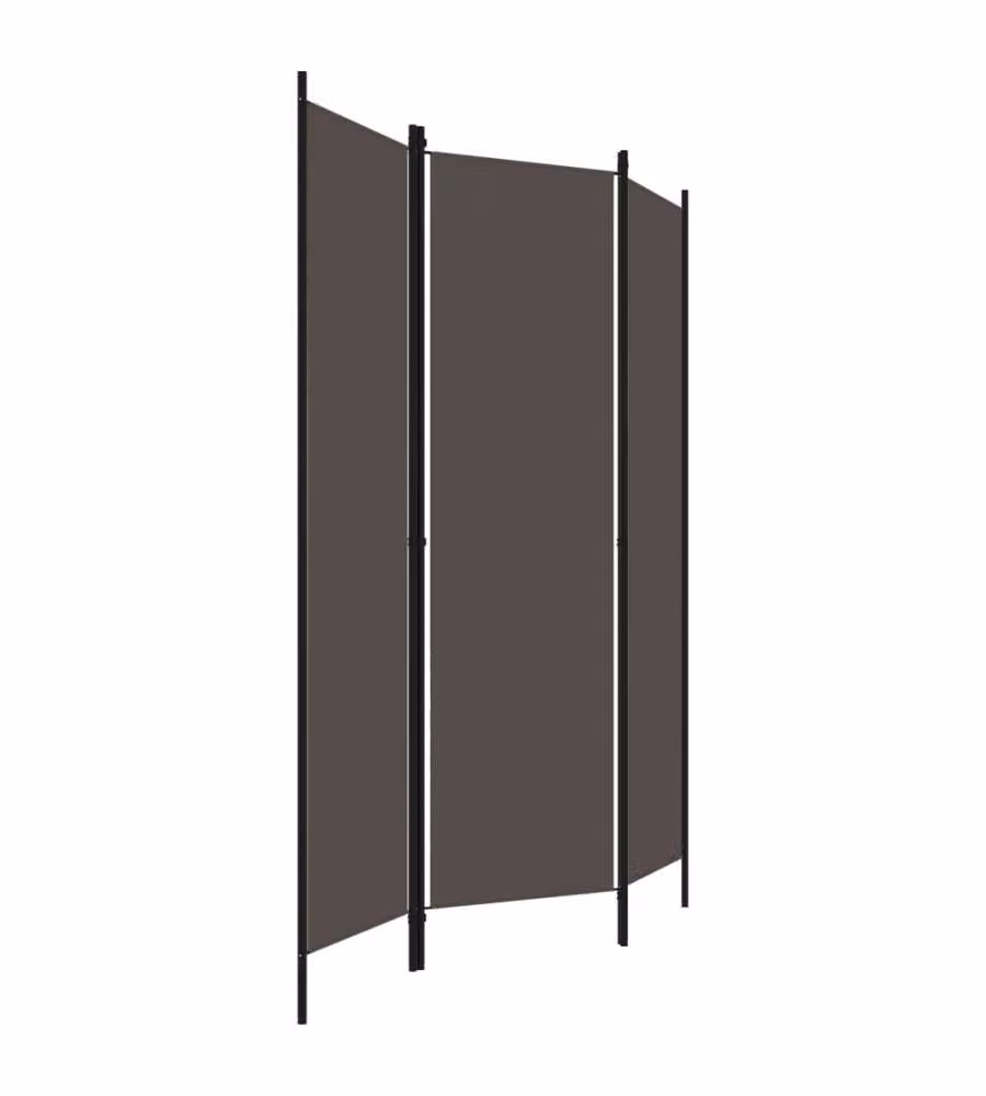 vidaXL Paravento a 3 Pannelli Antracite L: 150 cm, H: 180 cm – 2