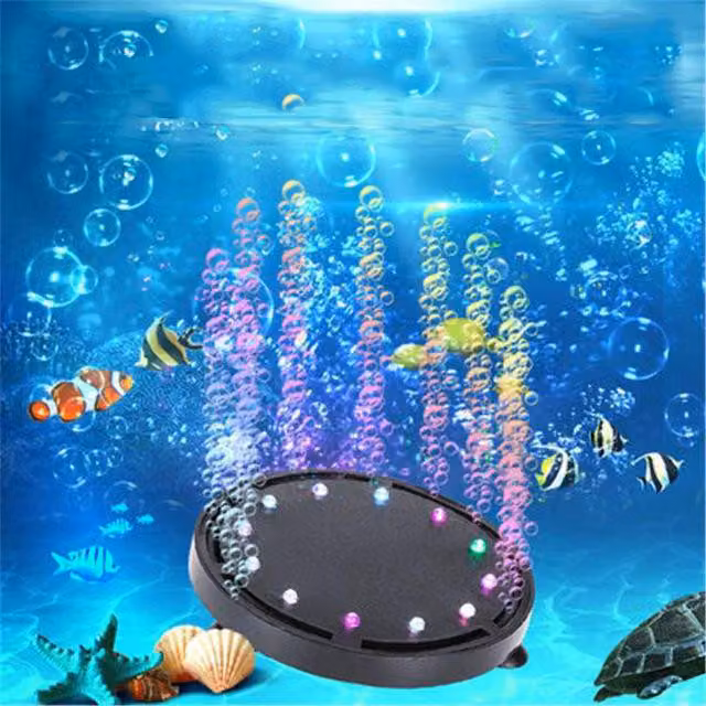 Decorazioni luminose per acquario Le luci subacquee a LED creano bolle colorate per l'acquario - Spina USA