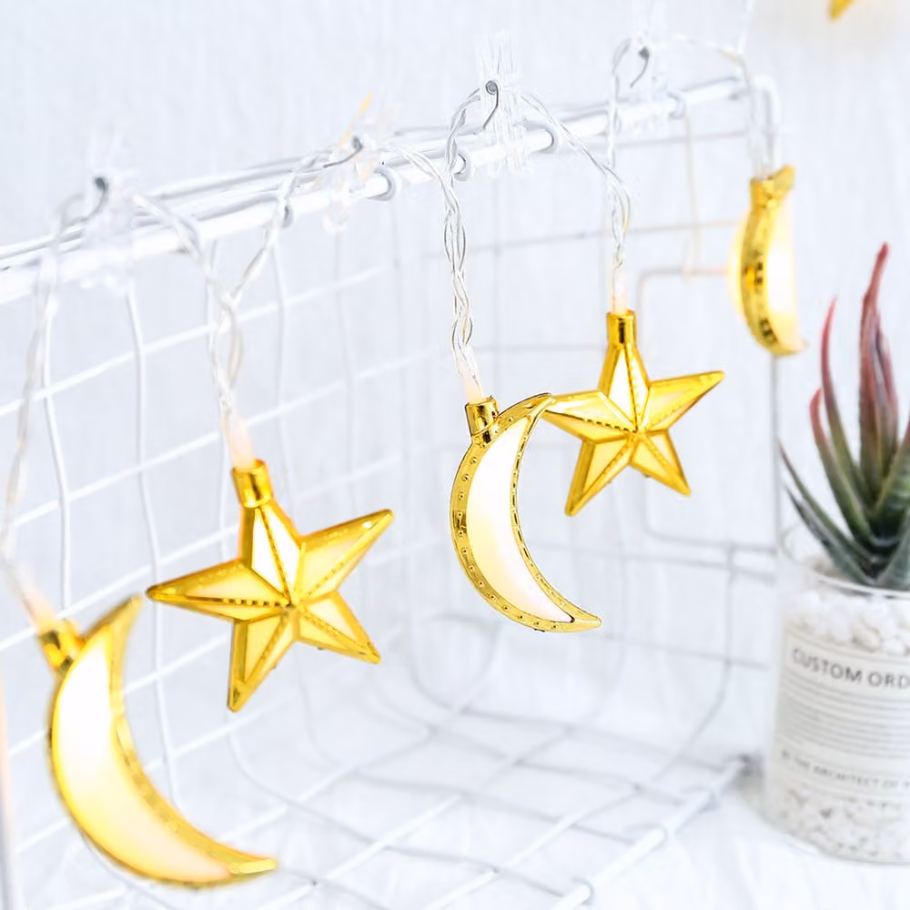 1.5M Ramadan Decorazioni Fata Luci Islam Eid Mubarak Decorativi Fata Luci Batteria Operato Regali Partito