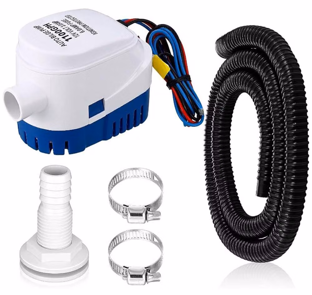 Kit pompa di sentina automatica - Portata: 1.100 GPH - Modello: TRH-PT-20250523B1