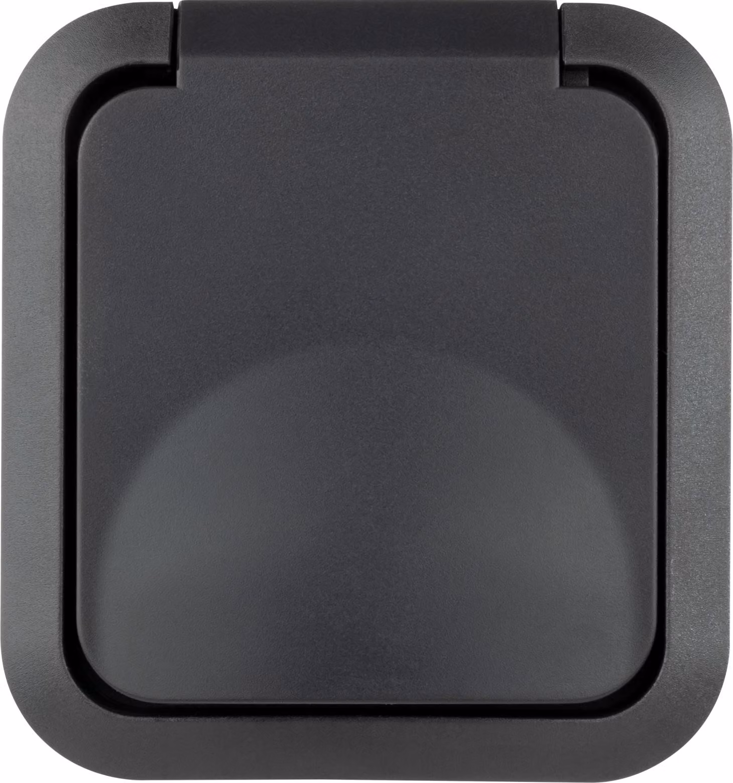 REV Presa di corrente completa con copertura a cerniera AquaStorm Grigio chiaro, nero 0004030400 (0004030400)