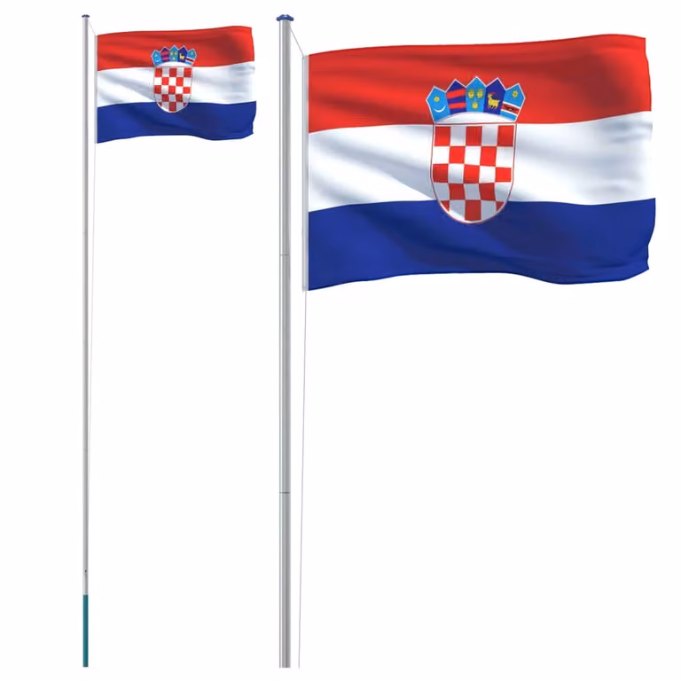 Asta e Bandiera Croazia 6,08 m Alluminio