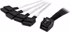 Cavo adattatore Startech.Com Mini SAS SFF-8643 a 4x SATA, colore nero, lunghezza 1 m