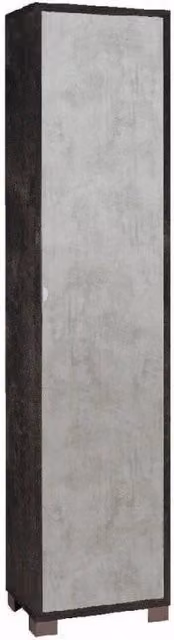 Colonna a 1 Anta Sarmog con Kit Ossido Nero, L/P/H: 43 x 29 x 190 cm