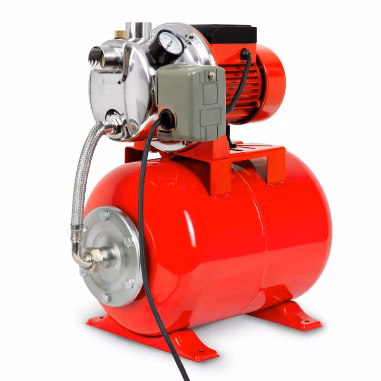 Pompa domestica EBERTH, portata 3600 l/h, pressione di mandata 4 bar, 750 W, pompa con pressostato per funzionamento automatico, prevalenza di aspirazione 9 m, prevalenza di mandata 40 m