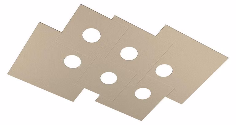 Plafoniera Moderna Rettangolare Plate Metallo Sabbia 6 Luci Gx53