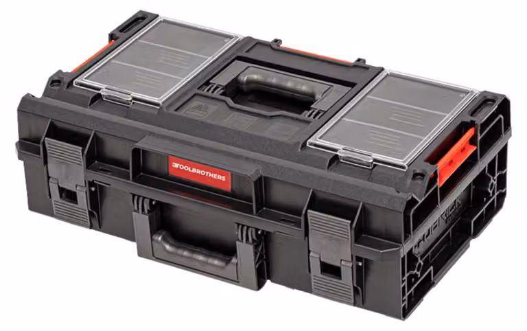 Toolbrothers RHINO XXL Valigia portautensili ECO Comfort+ altezza M 15,4 l IP66 con divisori estraibili + cassette