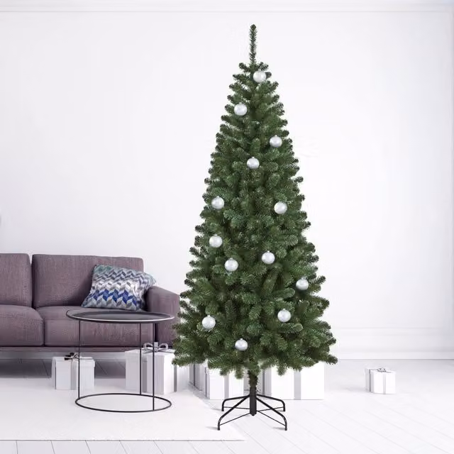 Albero di Natale Comet, Albero artificiale extra folto, Albero effetto reale in PVC, 948 rami, Altezza cm 240