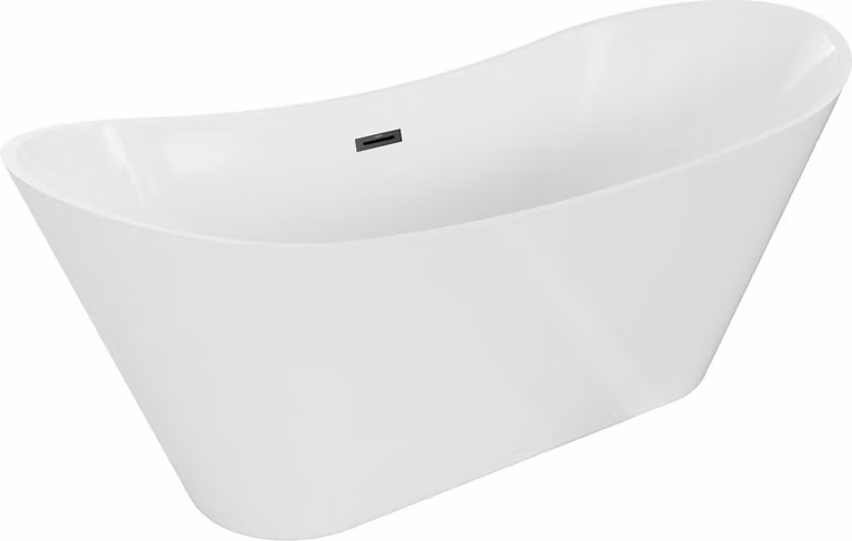 Mexen Celia vasca da bagno autonoma 170 x 75 cm, bianca, troppopieno nero - 52331707500-70