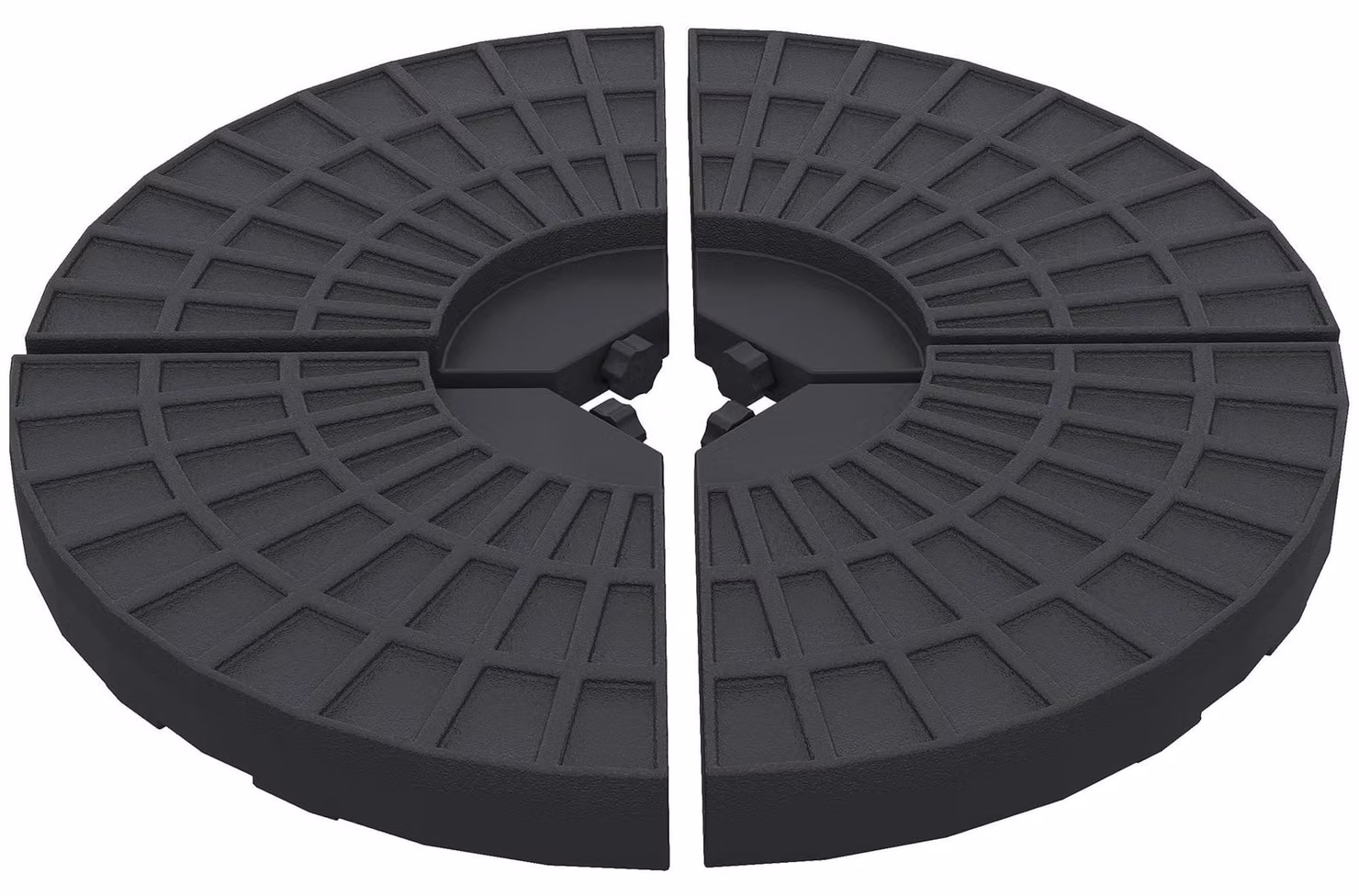 Outsunny - Set da 4 pesi per ombrellone, riempibili con 52 kg di acqua o 68 kg di sabbia