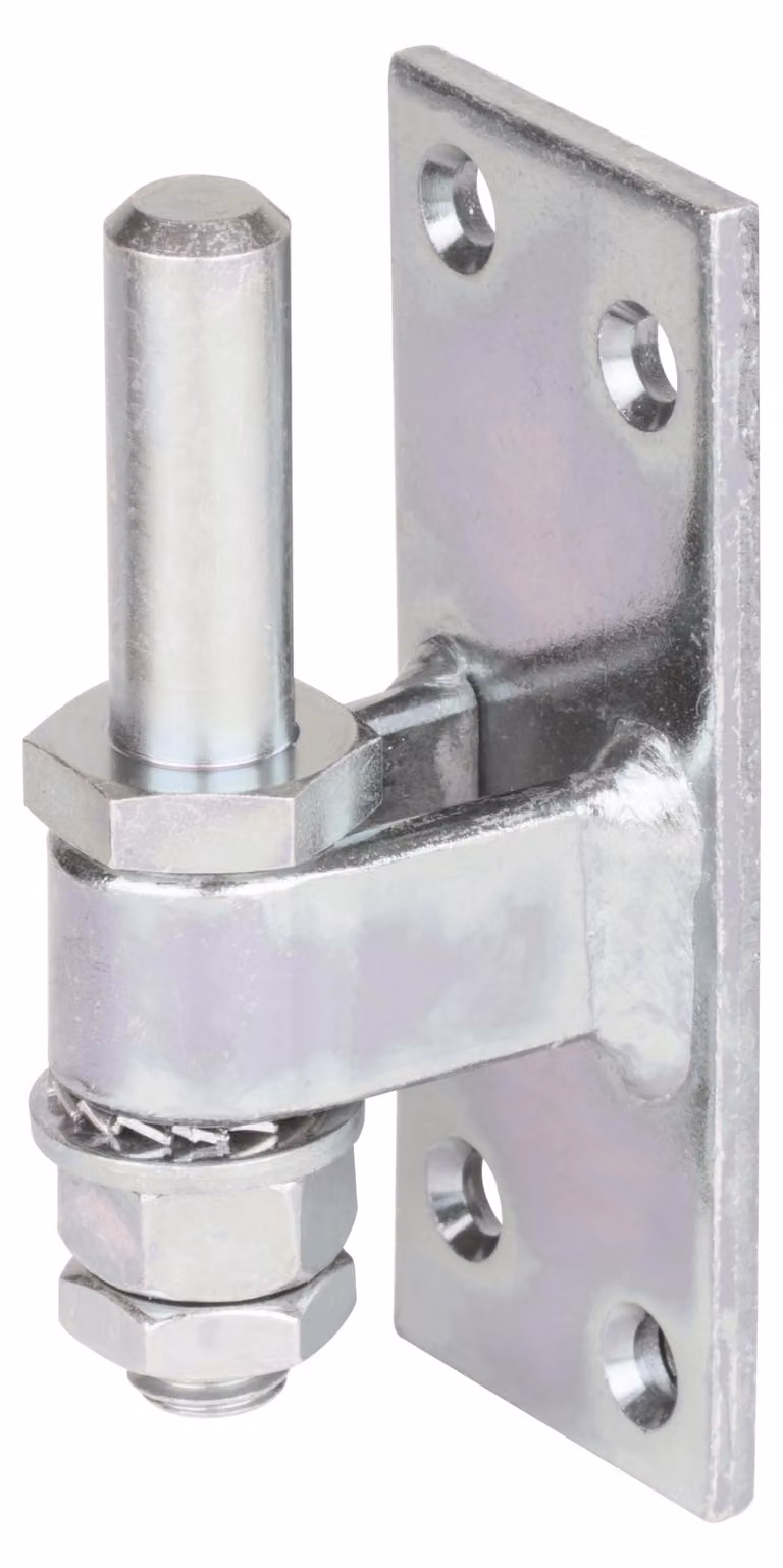 Alberts 311131: Elementi di fissaggio a vite, regolabili, zincati a caldo, con passivazione a spessore elevato, diametro del perno Ø13 mm, piastra 100 x 40 mm