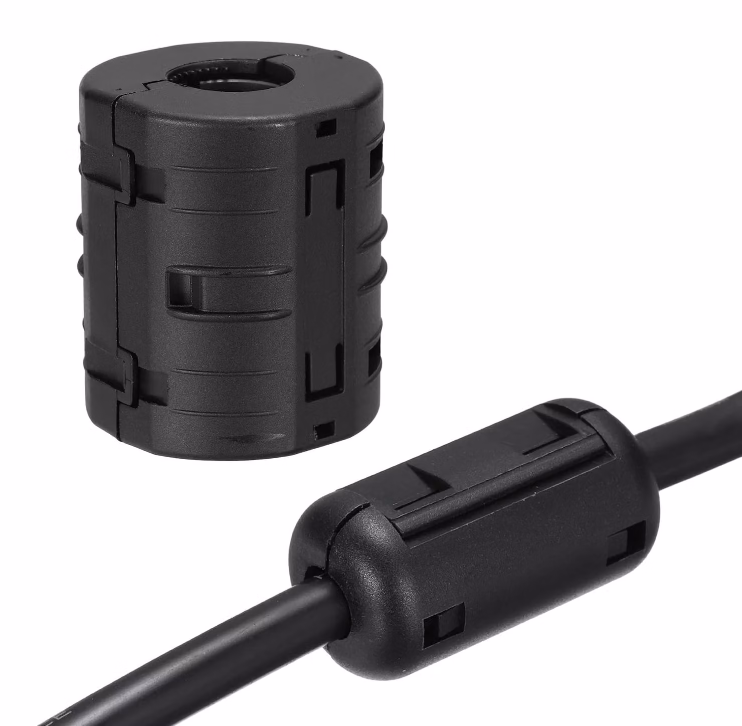 Anello ferromagnetico da 17 mm, da inserire, filtro RFI/EMI, 1 pezzo, colore nero