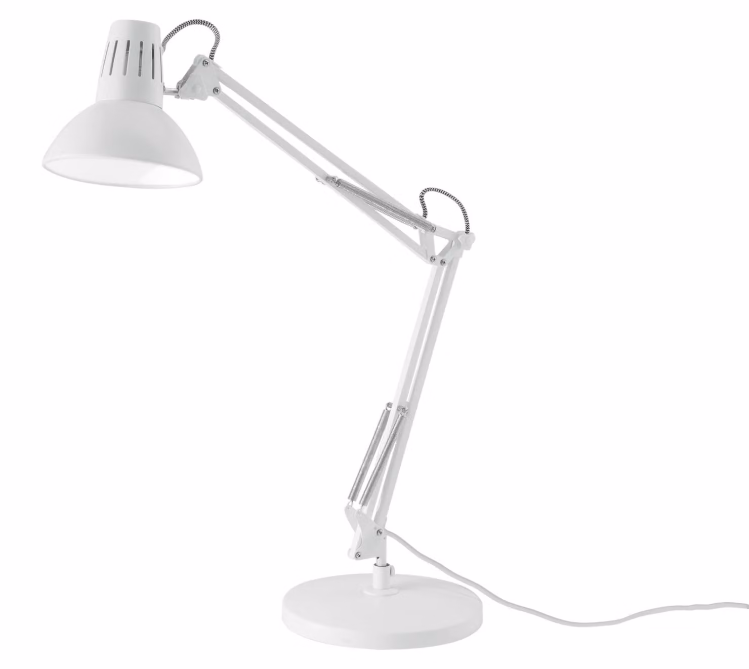 Lampada da tavolo regolabile ARTIFEX in metallo bianco