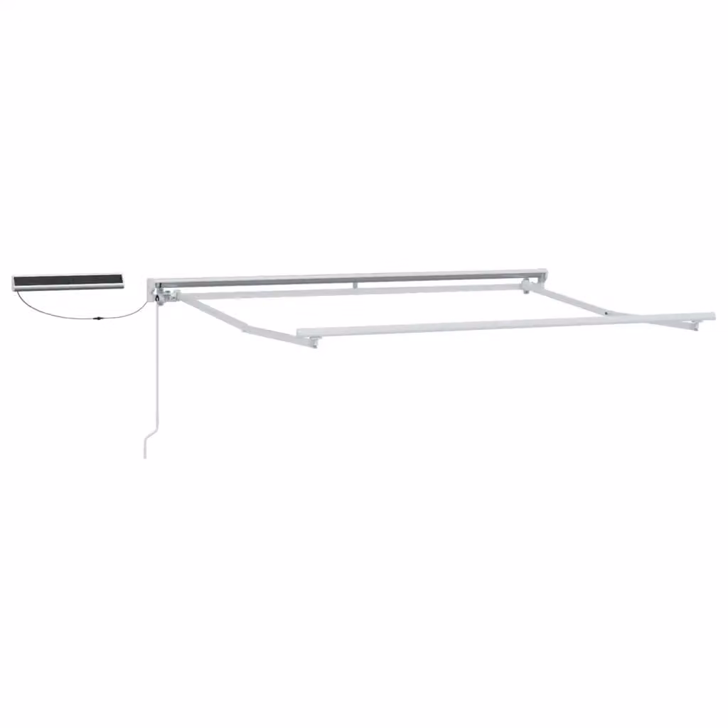 Struttura per tenda da sole semi-cassonetto Videx in alluminio e acciaio, colore bianco, L: 350 cm, P: 200 cm, con telecomando e montaggio a parete – 2