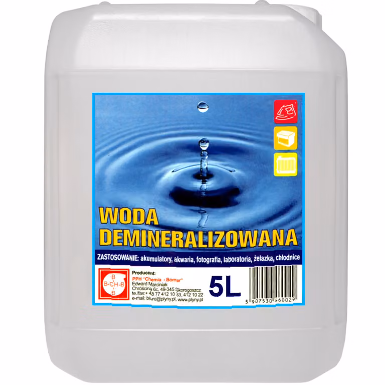 Acqua demineralizzata distillata 5L