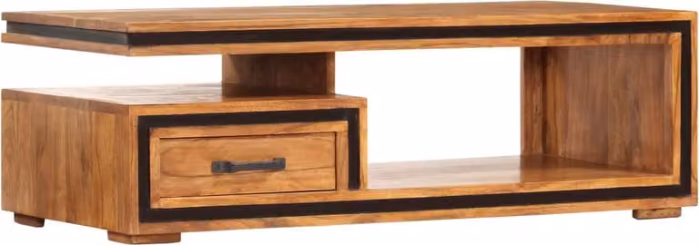 Maison Exclusive - Tavolino in legno massello di acacia 100x45x33 cm