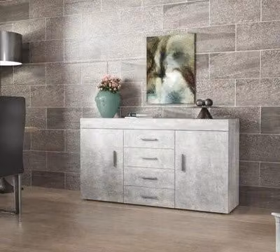 KIT MADIA 2 ANTE + 4 CASSETTI CM. 153X85X40 DIVERSI COLORI