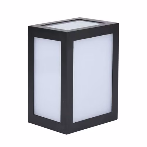 Lampada LED da Muro a Lanterna 12W Colore Nero 4000K IP65