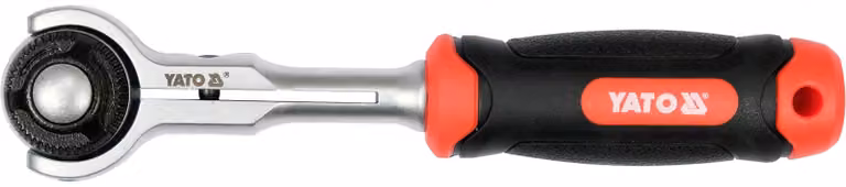 Chiave a bussola da 1/4" con testa girevole, 72 denti