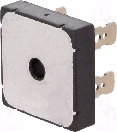 1x Raddrizzatore a ponte monofase Urmax: 1 kV, If: 35 A, Ifsm: 375 A, modello KBPC3510FP