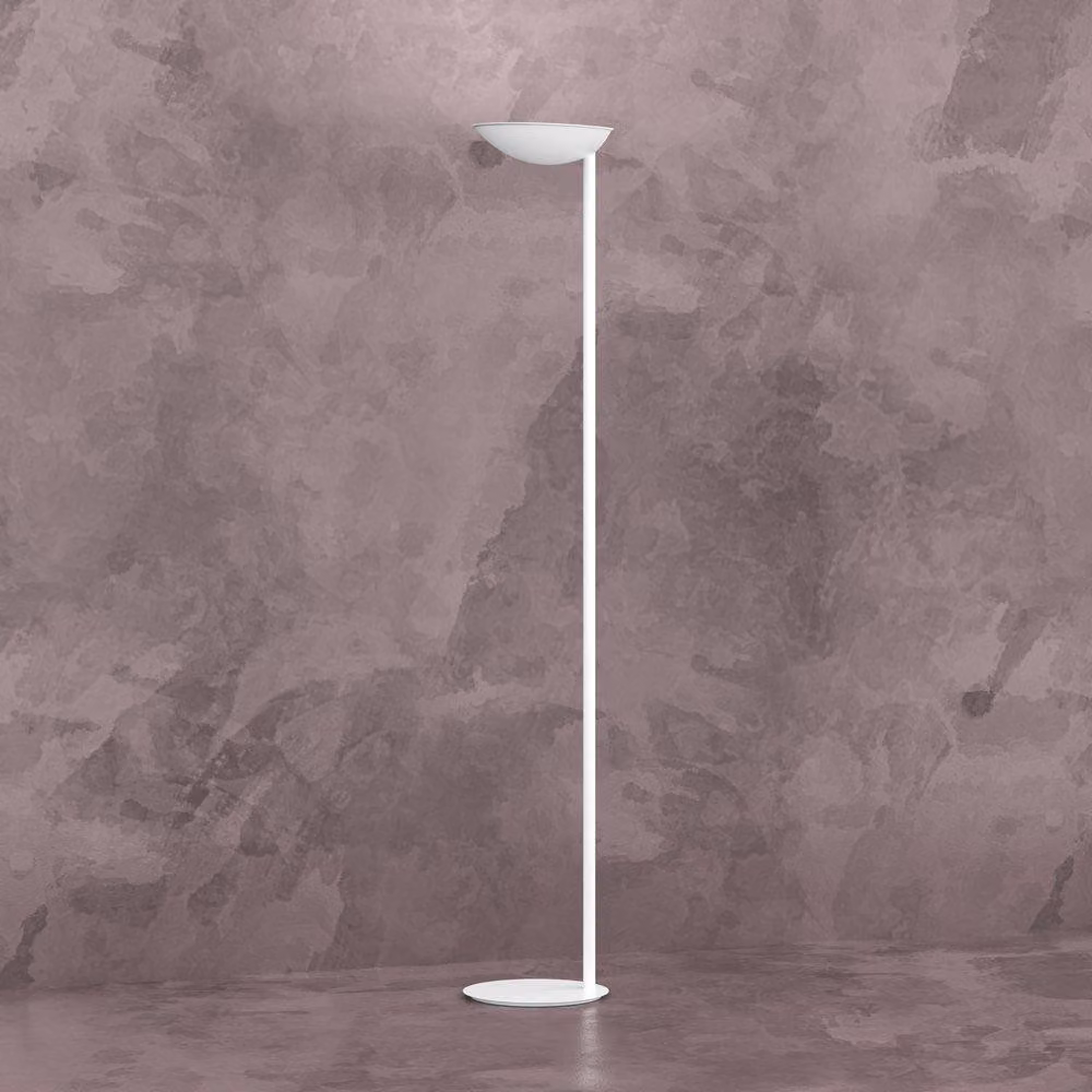 Piantana Contemporanea Mood Metallo E Vetro Bianco 6 Luci Gx53