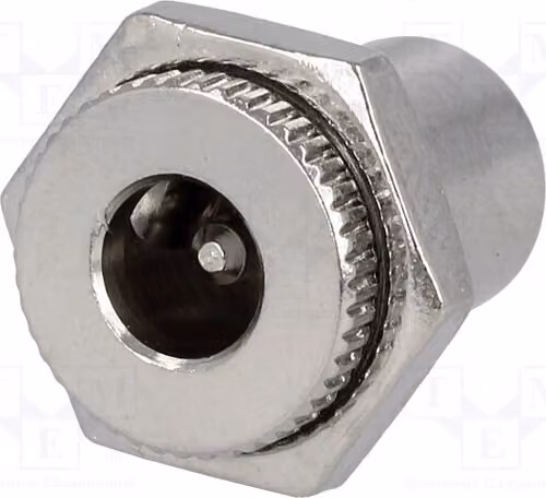 1 connettore maschio da 5,5 mm per alimentazione CC, compatibile con connettore 5,5/2,1 mm, con spina PC-GM2.1 per alimentazione CC
