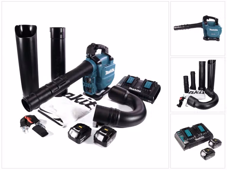 Makita DUB363PT2V - Aspiratore/soffiatore da giardino - elettrico - 18 V - 6 Ah - 2 batterie
