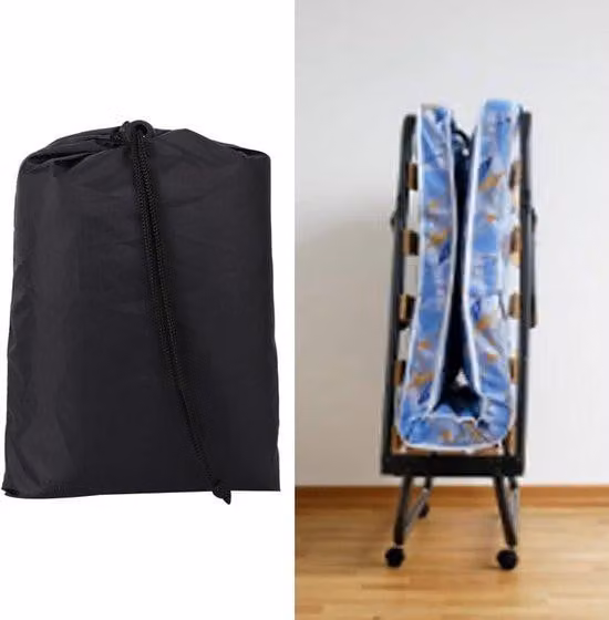 Telone nero portatile da emergenza - Telo parasole resistente alle intemperie per uso interno ed esterno - 85 × 33 × 107 cm.