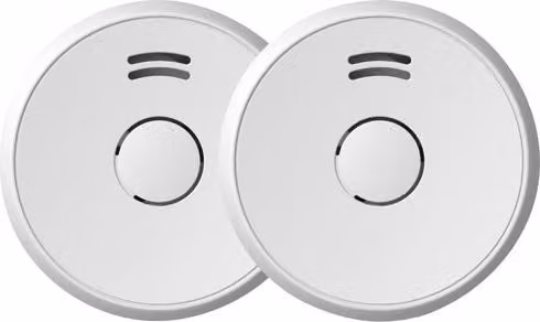 Rilevatore di fumo 1a, set di 2 unità, alimentato con 2 batterie da 9 volt - Marca: Profil
