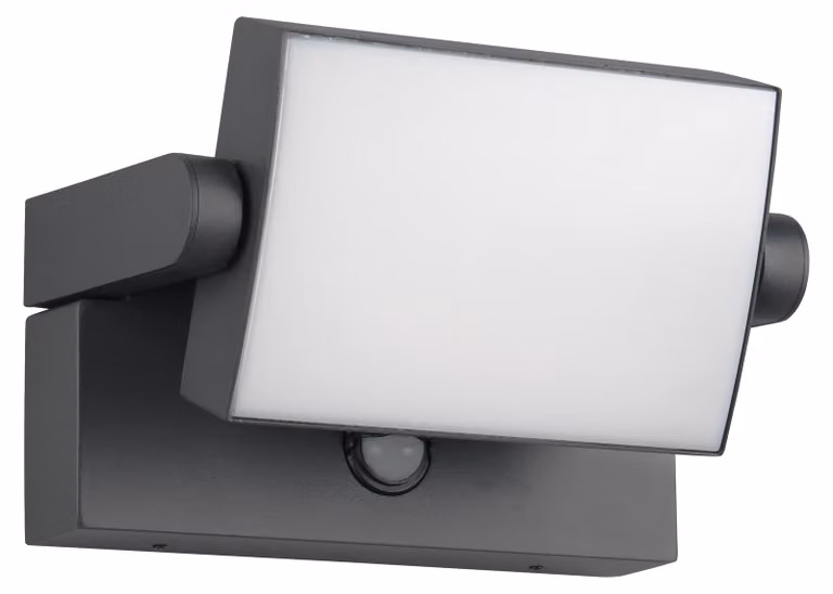 Lampada da parete mobile per esterni con sensore integrato LED 10W KANSAS Trio