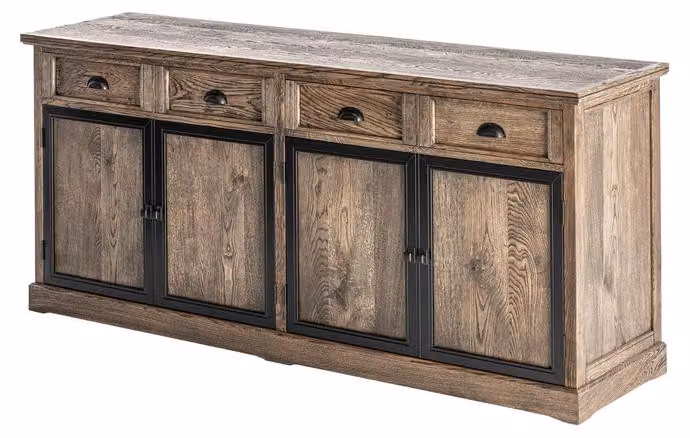 Designer Kommode Anrichte Side Low Board Schrank Wohn Zimmer Regal Holz Luxus