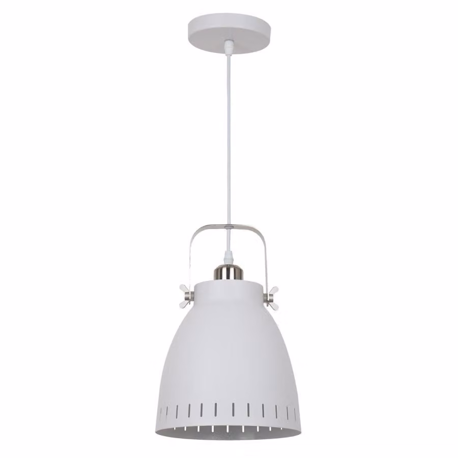 Lampada a sospensione industriale Italux Franklin bianco MD-HN8026M-WH+S.NICK